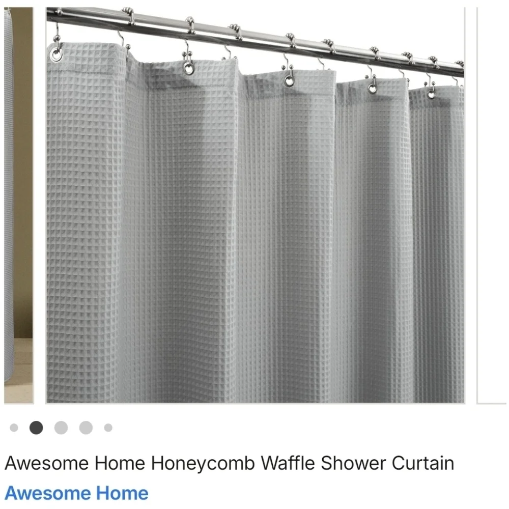 Awesome Home Waffle Shower Curtain